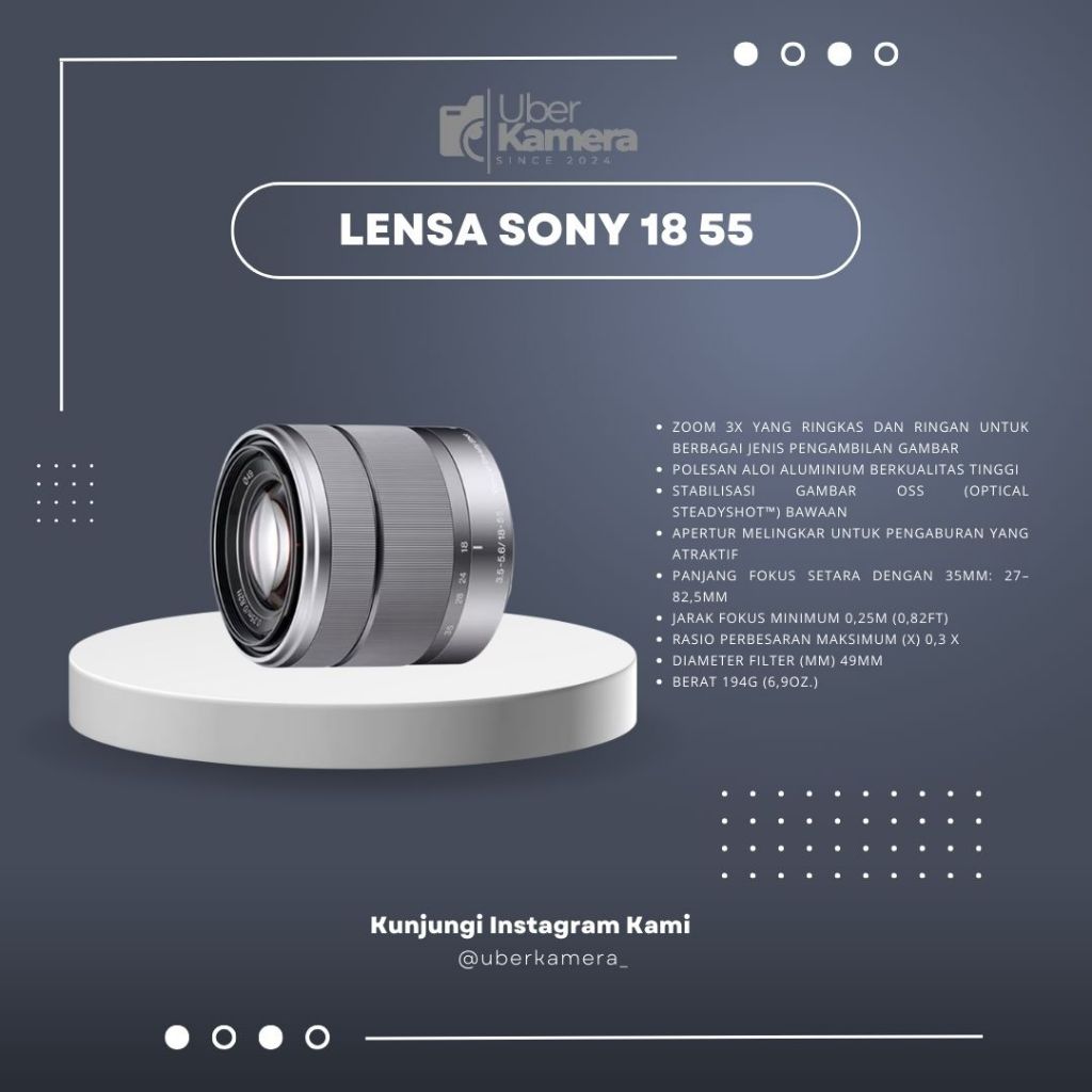 LENSA SONY 18 55MM