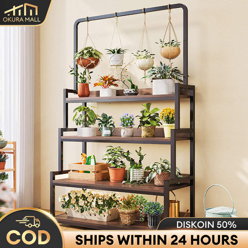 Terlaris Rak Bunga Kayu Rak Susun Penyimpanan Rak Display Rak Bunga Kayu Minimalis Rak Tanaman