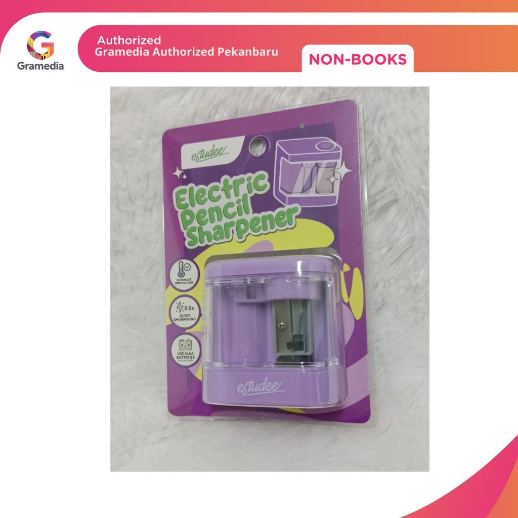 

Gramedia Pekanbaru - ESTUDEE ELECTRIC PENCIL SHARPENER PURPLE RS-032