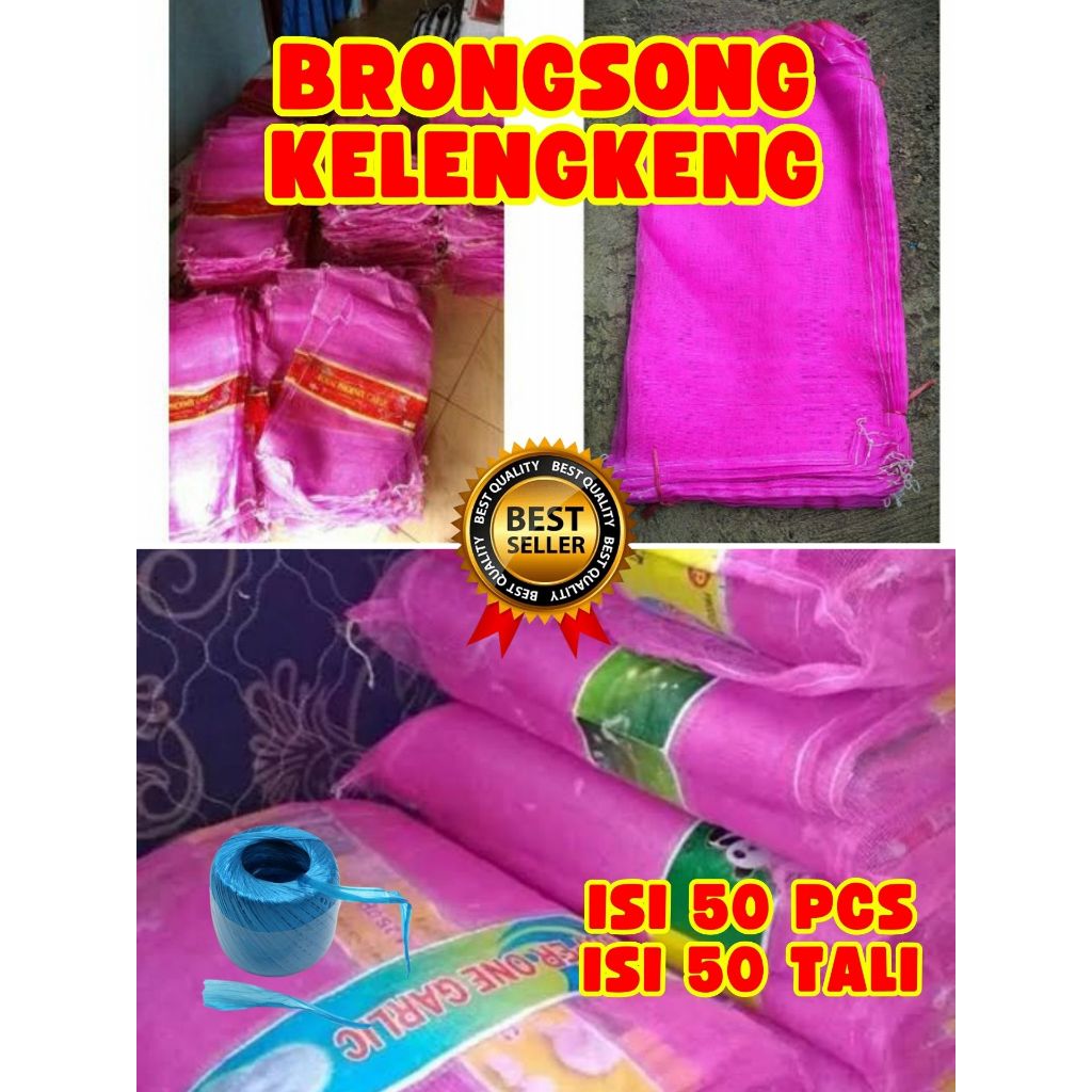 LEBIH BESAR  Brongsong Kelengkeng Cristal, Brongsong Kelengkeng Dengan Tali isi 50 pcs