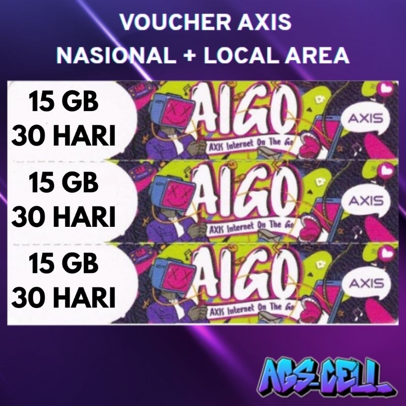 VOUCHER AXIS 15GB - 30 HARI