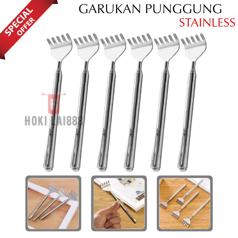 HKL - H09 ALAT BANTU GARUKAN PUNGGUNG STAINLESS STEEL / GARUKAN PUNGGUNG LIPAT / GARUKAN PUNGGUNG MO