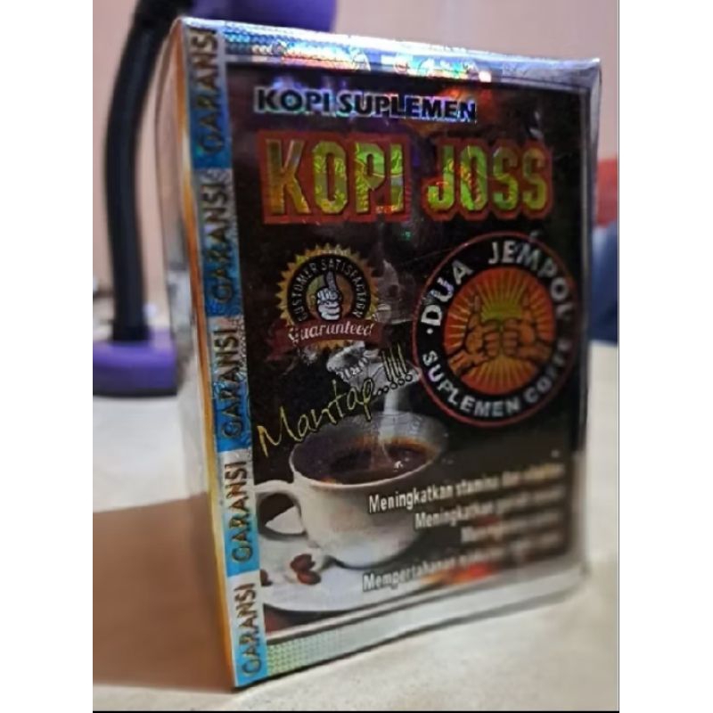 

Kopi herbal penambah stamina pria Joss dua jempol