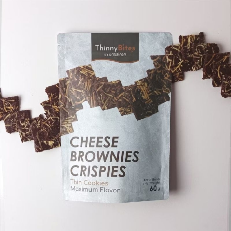 

Cheese Brownies Crispy 60 gramby ThinnyBites SatuRasa Keripik Brownies Kering Rasa Keju Khas Bandung Thin Cookies