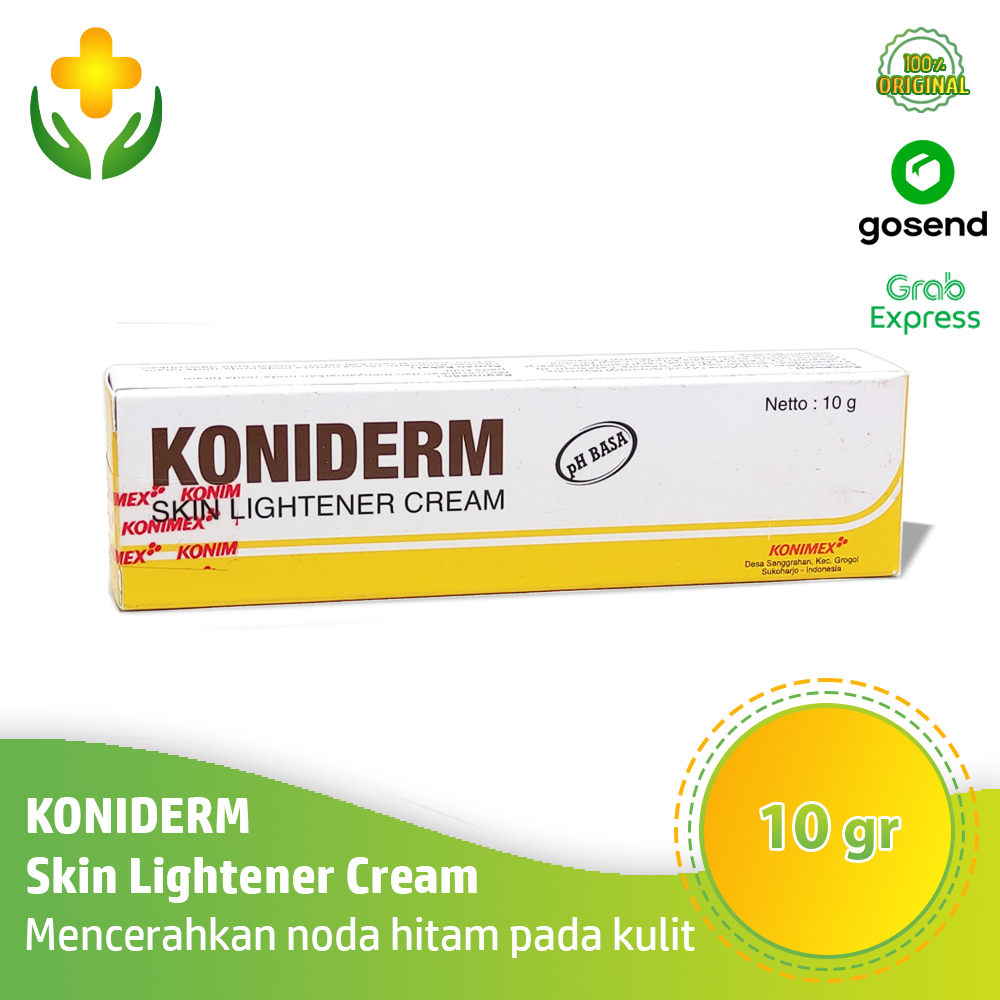 Koniderm Cream 10 Gr - Pencerah Kulit - Penghilang Keloid - Menyamarkan Bekas Luka dan Keloid