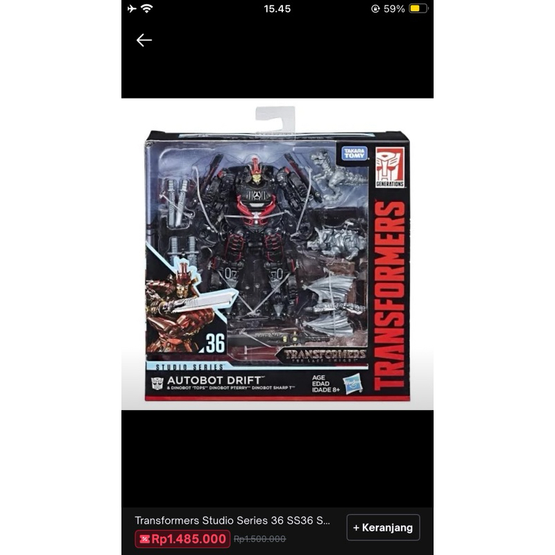 Transformers studio series 36 drift