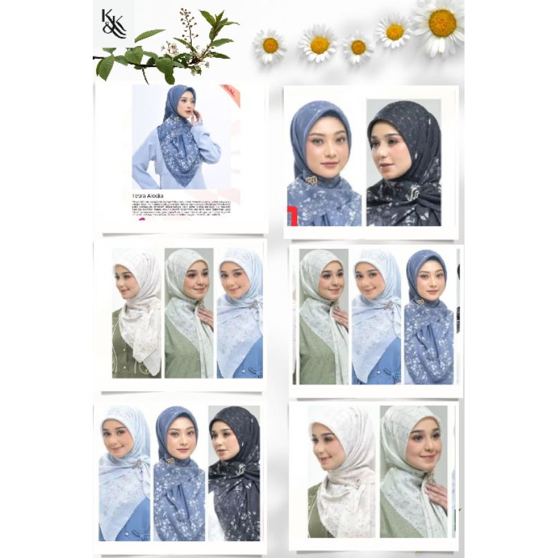 HIJAB SEGIEMPAT TETRA ALODIA || BY RABBANI ORI || ULTRAVOAL MOTIF||