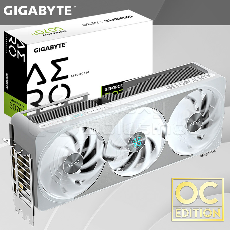 GIGABYTE GeForce RTX 5070 Ti AERO 16GB OC GDDR7 - VGA RTX5070TI DDR7 Blackwell Grapahic Card