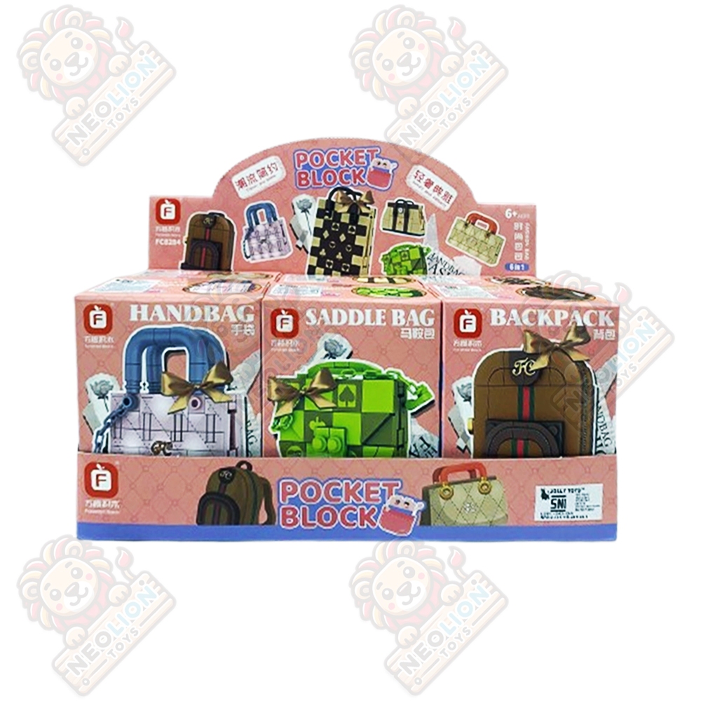 NeoLion Mainan Susun Balok Forange Pocket Block Fashion Bags FC8284