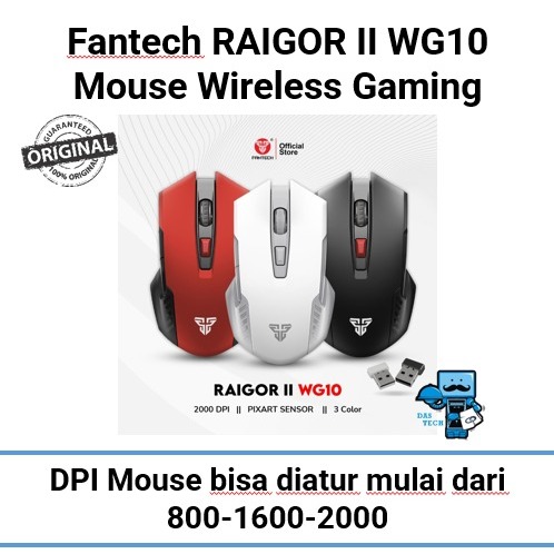Fantech RAIGOR II WG10 Mouse Wireless Gaming - Gaming Mouse