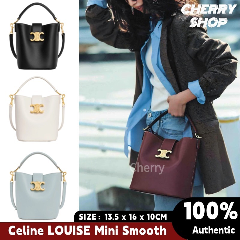 ✨Celine LOUISE Mini Smooth Leather Bucket Bag