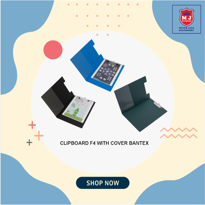 

BANTEX CLIPBOARD PAPAN DADA WITH COVER 4211