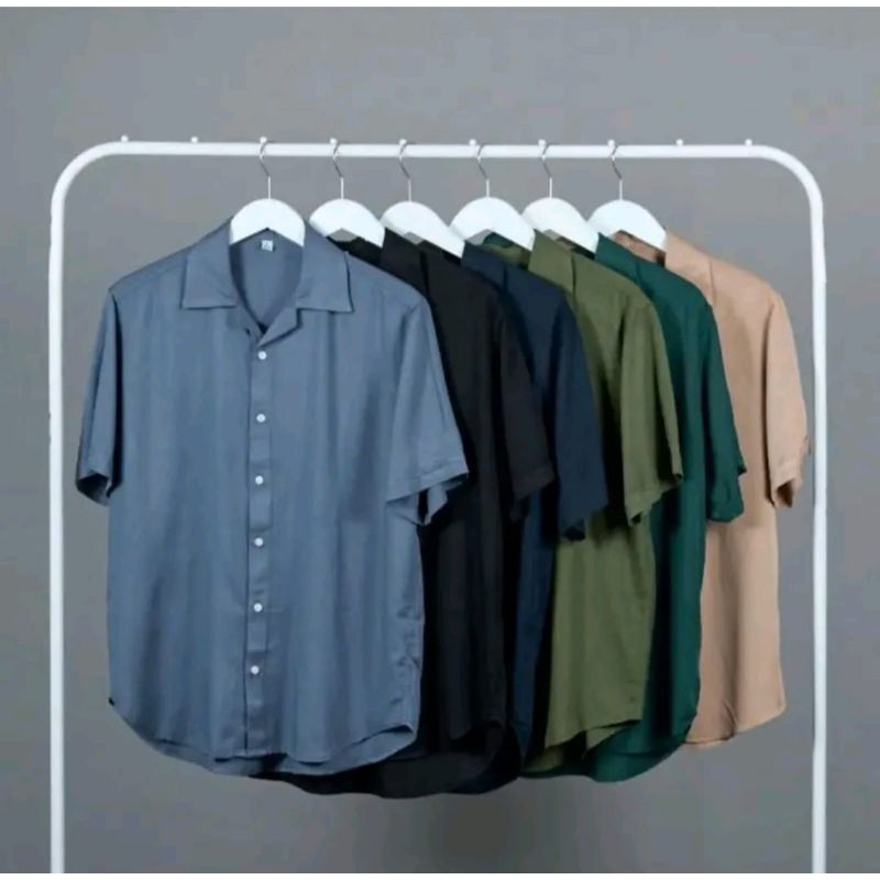 Kemeja Pria Piyama Keren Outfit Cowok Terbaru Bahan Katun Adem