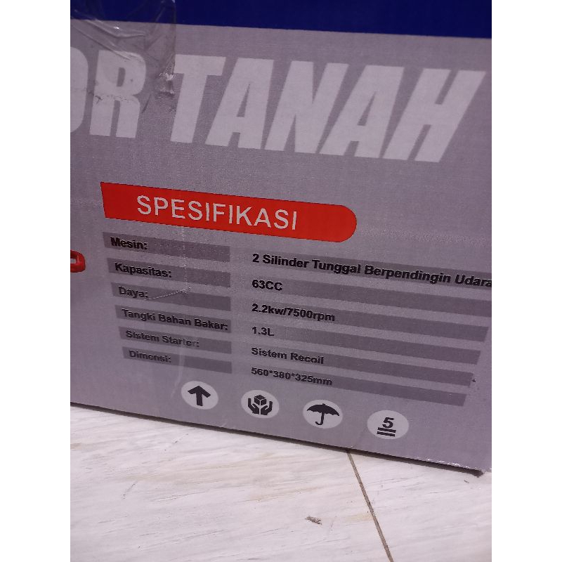 Mesin Bor Lobang Tanah 63cc Auger Drill 63Cc Komplit 3Mata Bor Tanah
