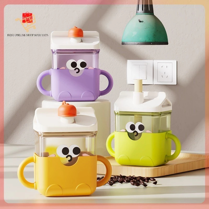 TRAINING CUP ANAK 350ML BABY SAFE BPA FREE BOTOL MINUM SEDOTAN CANGKIR ANAK KARAKTER