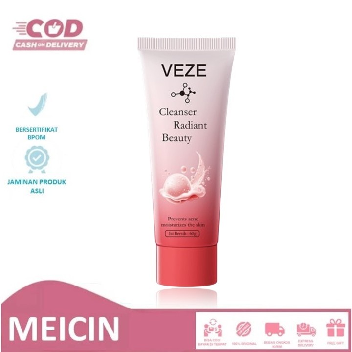 [BPOM] Veze Antikerut Pembersih Wajah Wanita & Pria Mengecilkan Pori-pori