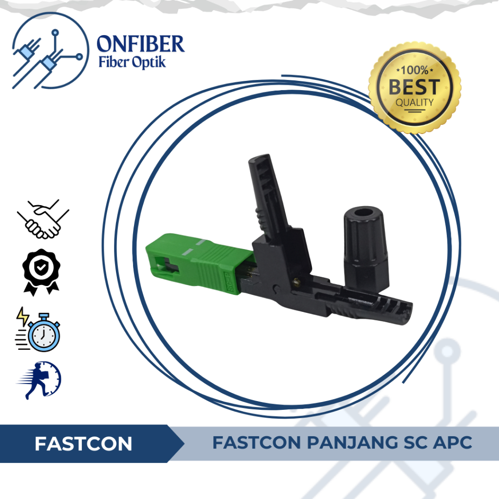 Fast Connector SC APC | Fastconnector SC APC Hijau Fiber Optik