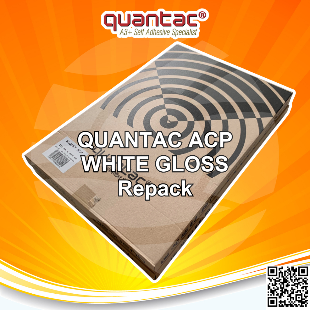 

Quantac ACP Sticker Vinyl Laser Toner A3+ Stiker Tebal Print Cut Anti Air - Repack 25