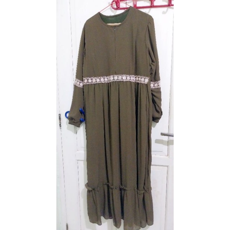 (preloved) dress warna army