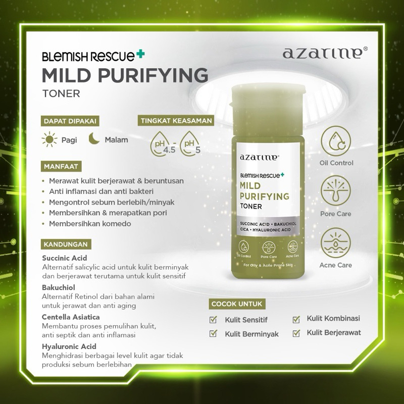 [CLEARANCE SALE] AZARINE - Mild Purfying Toner