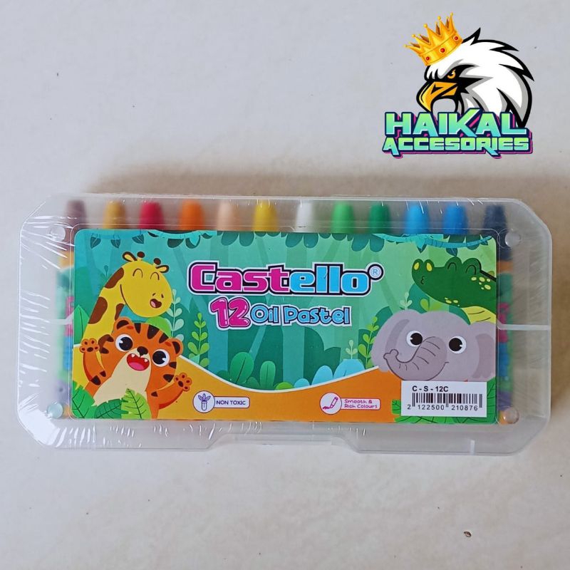 

Oil Pastel Castello 12 Warna Crayon Standard Castello Krayon 12 Warna Castello CS-12C