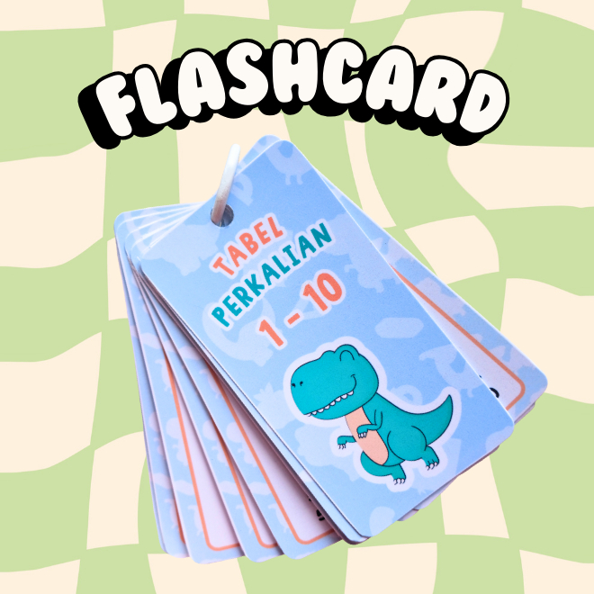 FLASHCARD TABEL PERKALIAN MATEMATIKA 1- 10