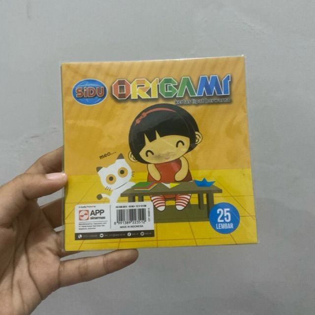 

ORIGAMI / KERTAS LIPAT SIDU WARNA 12CM X 12CM (ISI 25 LEMBAR) MURAH