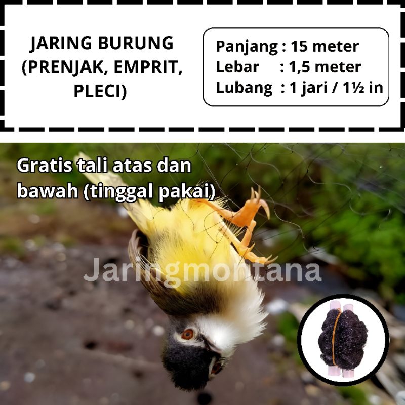 JARING PRENJAK JARING EMPRIT PIKAT BURUNG JARING BURUNG SIAP PAKAI