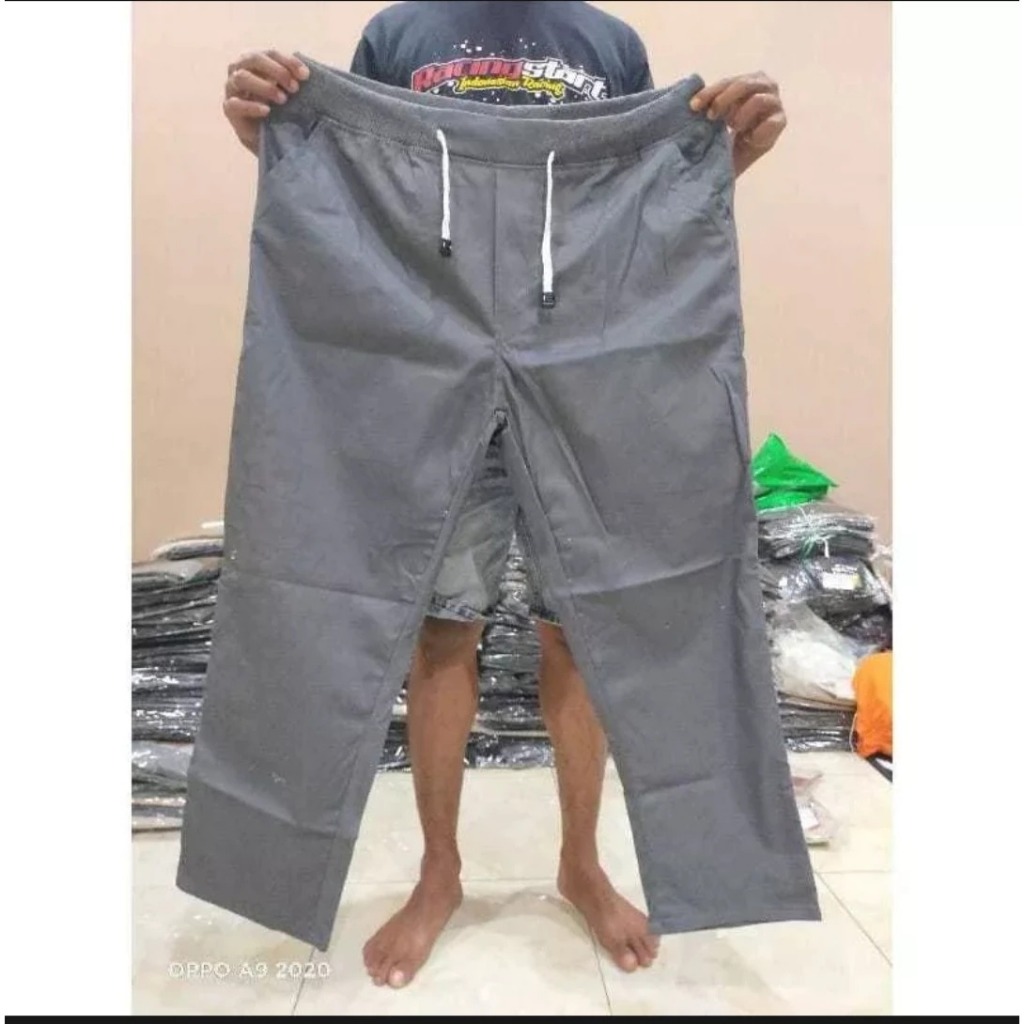 Hot Sale Celana Super Jumbo Chino Panjang Pria Bigsize Slimfit Bb 60-120 Kg Bahan Japan Drill Xxxxl