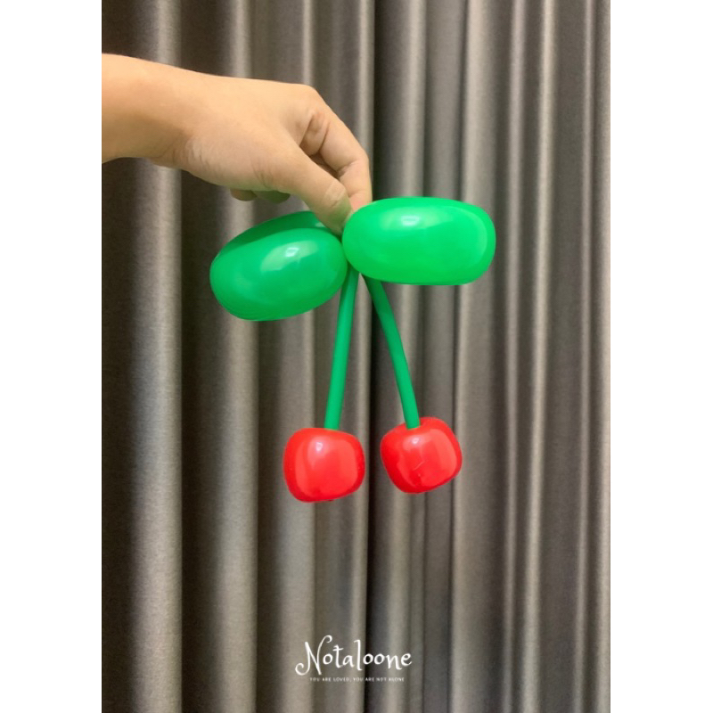 Notaloone - Balon Cherry Kecil Lucu Kado Wisuda Ulang Tahun Anniversary Valentine Hari Ibu Istri Sua