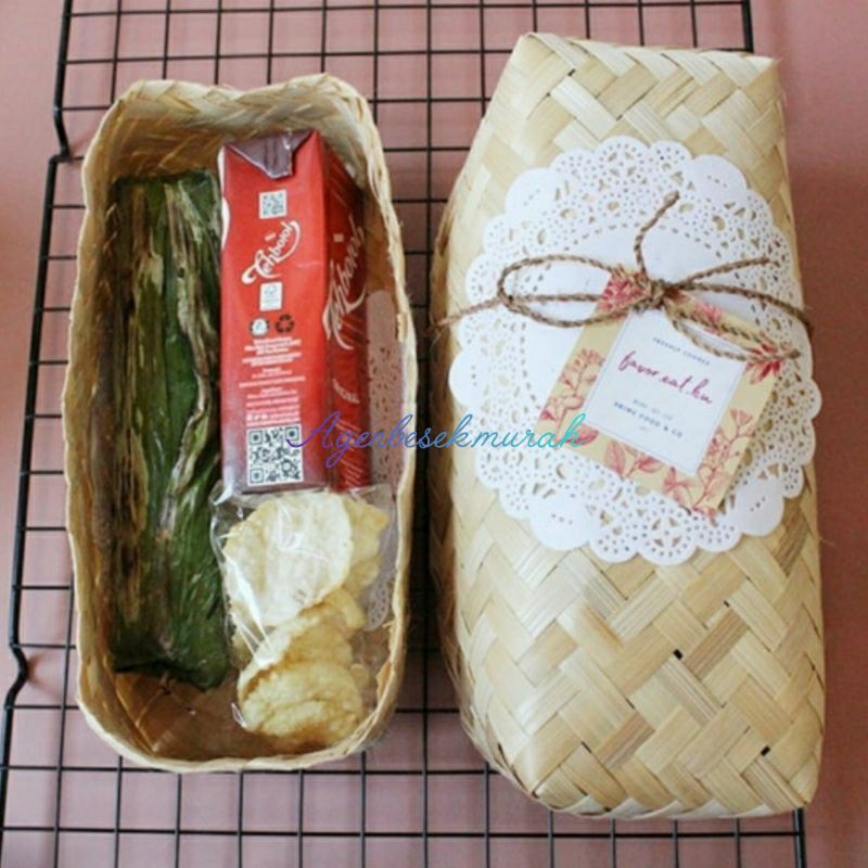 100pcs BESEK PERSEGI PANJANG 20x10 25x10 30x15 30x20/ BESEK BAMBU MURAH / BESEK CATERING / BESEK PAN