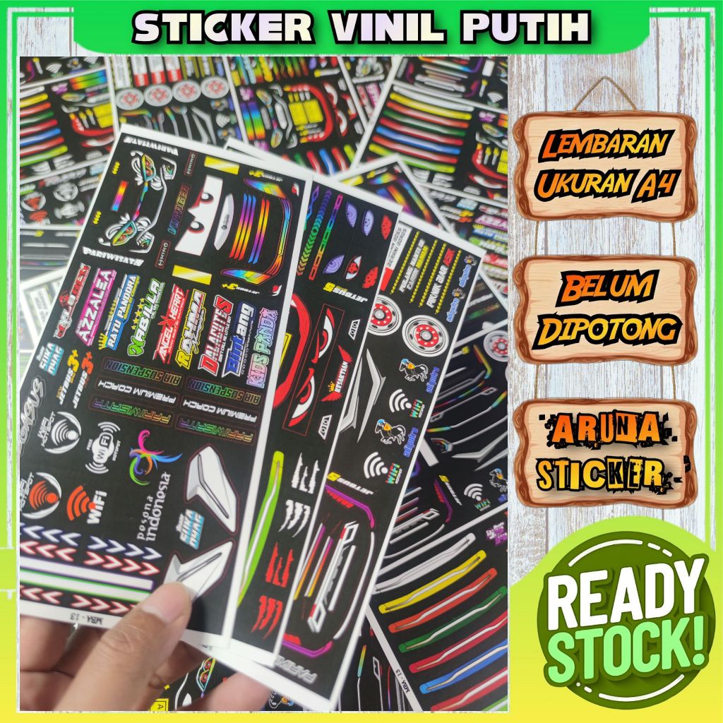 

Sticker Aksesoris Miniatur Bus Bahan Vinil Anti Air