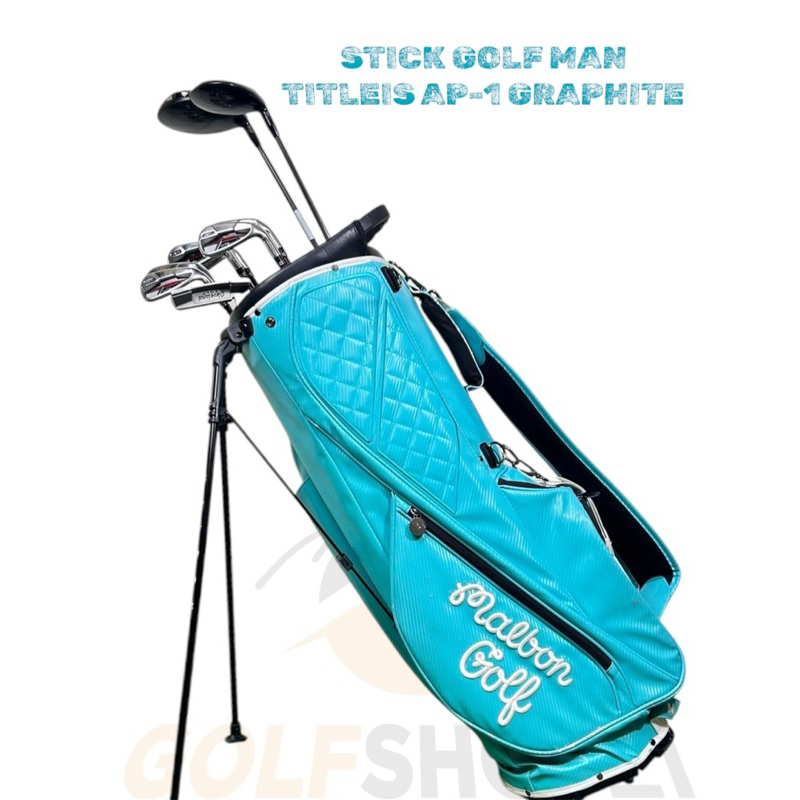 Stick Golf Man Titleis AP1 710 Shaft Graphite Flek S Fullset Bag Golf Second Original - Set Stick Go