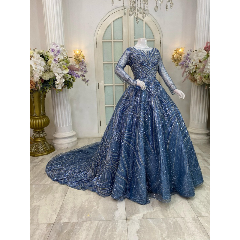 GAUN PENGANTIN BARBIE MODERN BEREKOR | KEBAYA WEDDING MEWAH| BAJU PENGANTIN MUSLIMAH|GAUN PRAWEDDING