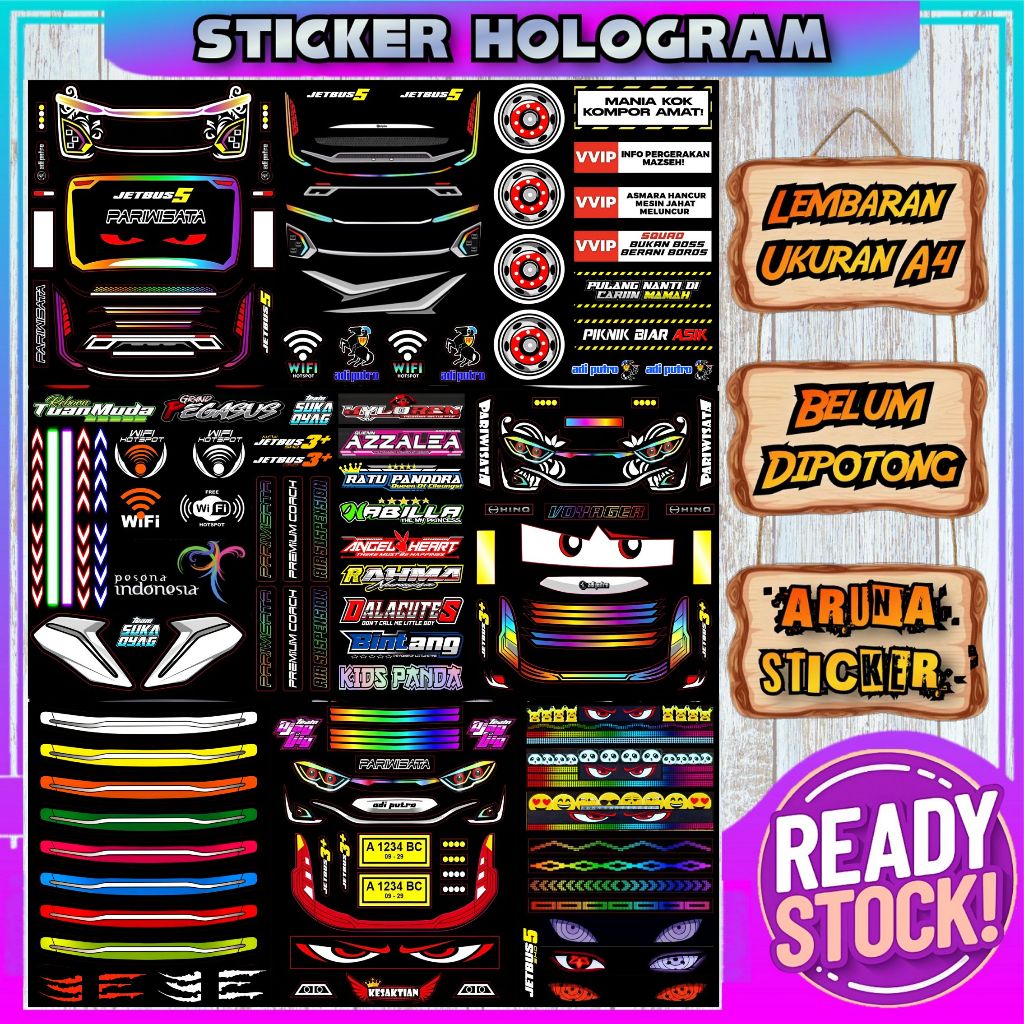 

Acc Miniatur Bus / Stiker Aksesoris Miniatur Bus Belum di Cutting Lembaran A4