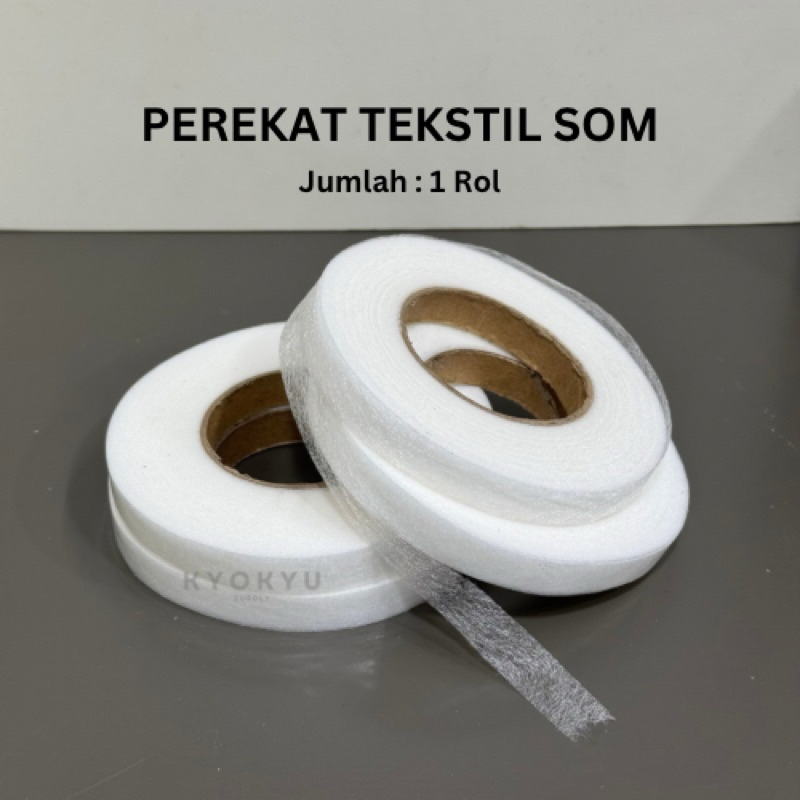 Perekat Tekstil Som/ Lem Som lem kain 2 sisi