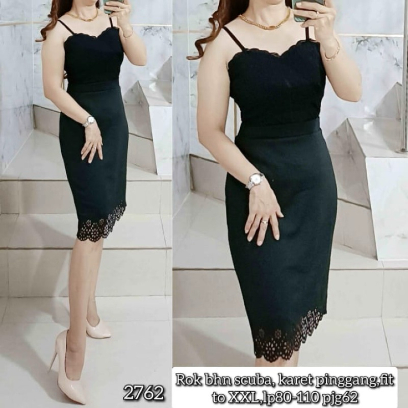 2762 rok kaki laser import wanita, bahan scuba , keterangan dan detail produk di foto