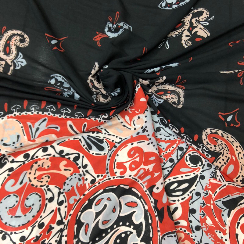 kain zara crepe motif - kain zara crepe motif bunga pingir - kain zara crepe premium - kain zara cre