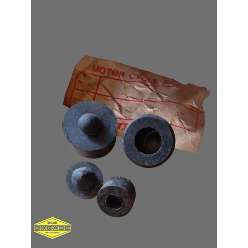 karet bantalan jok honda gl100 gl125 nos kwalitas original dapet 4pc