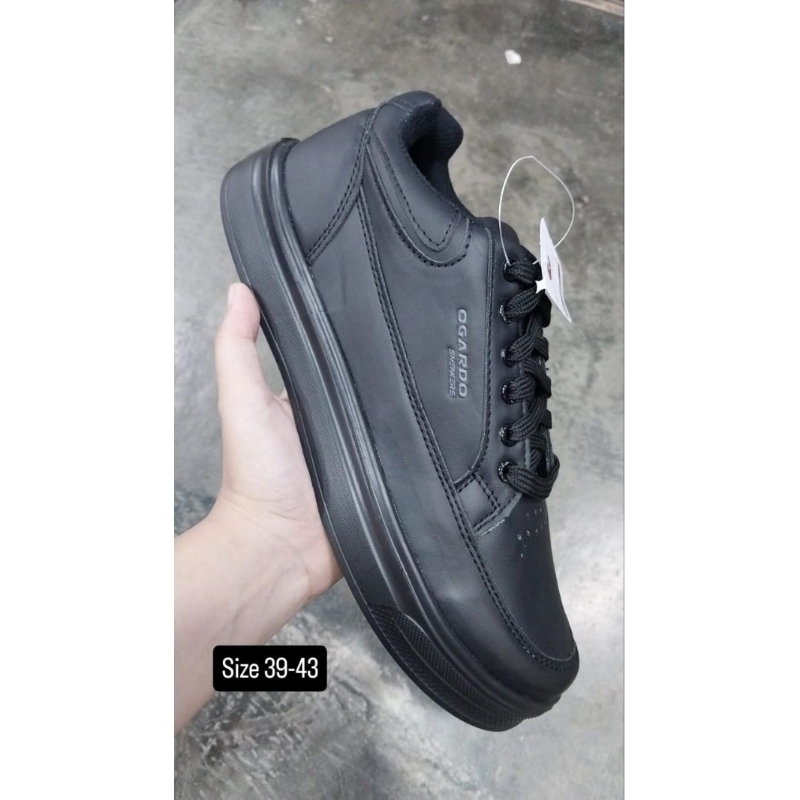 sepatu sekolah hitam. sepatu ogardo. sepatu kerja