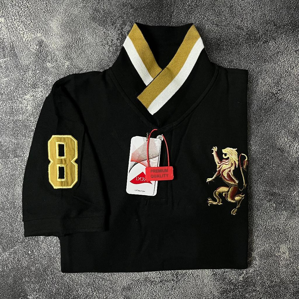 Polo Giordano Original 100% for Men  Slim Fit T-Shirt M-L-XL Kaos Krah Rajut Full Bordir Baju Polo G