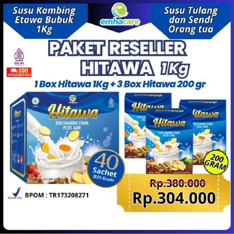 

Hitawa – Susu Kambing Etawa Plus Jahe, Temulawak & Kunyit Untuk Tulang dan sendi