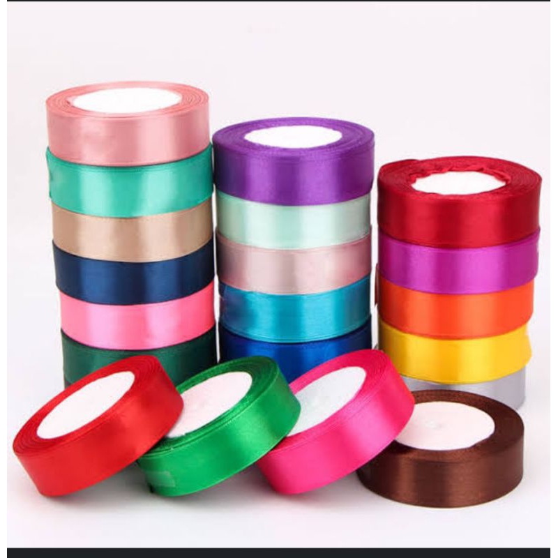 

pita satin 2cm panjang 25 yard
