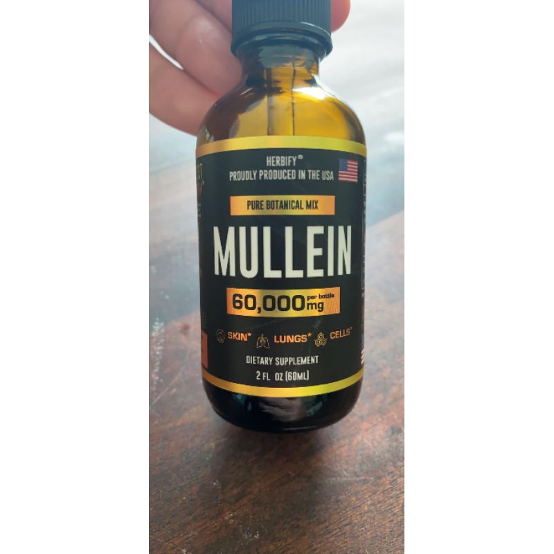 HERBIFY MULLEIN Drops Obat Pembersih Paru-paru Dan Meningkatkan Kekebalan Tubuh Dengan Ekstrak Herba