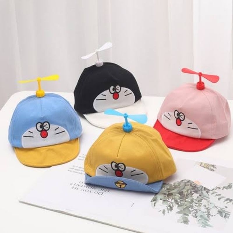 TOPI DORAEMON BALING-BALING ANAK 1-3 TAHUN
