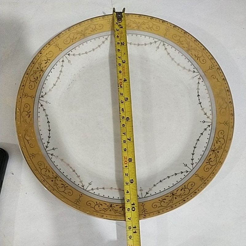 Piring Keramik VICENZA Motif Padi 10,5Inc