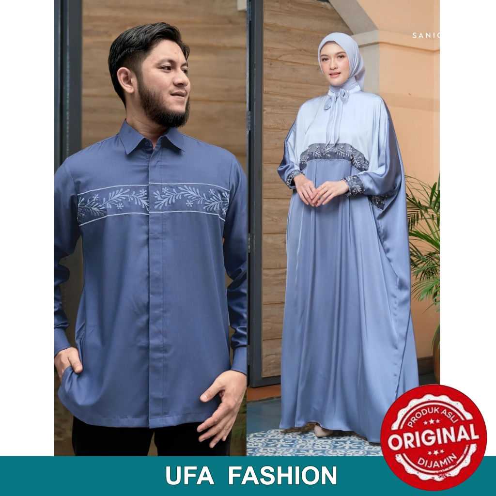 Couple SANIC ALEXANDER NUBIA Caftan Kain Saten Premium & Embroider, PO 3-4 minggu, Kaftan mewah