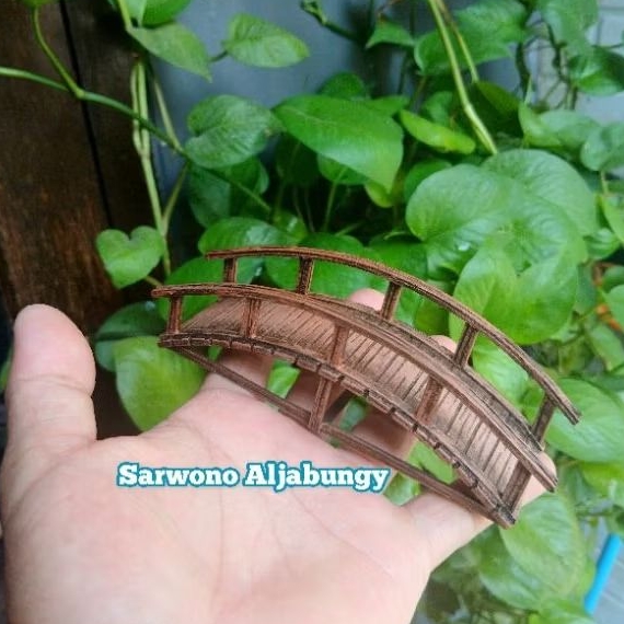Miniatur jembatan aquascape/aquarium/terrarium/paludarium bahan pvc