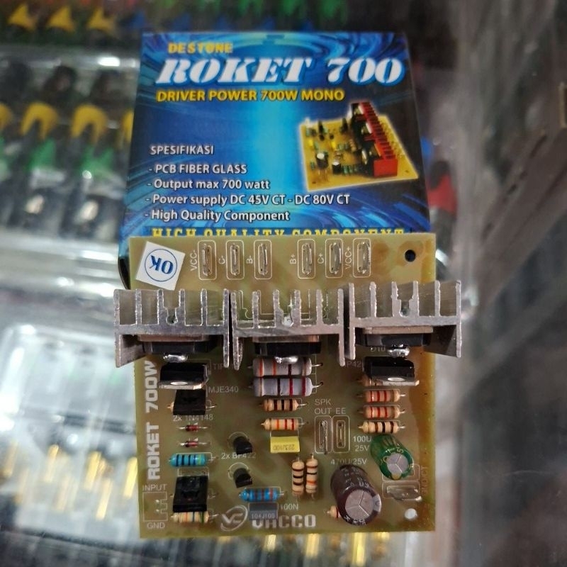 driver power 700w mono pcb fiber