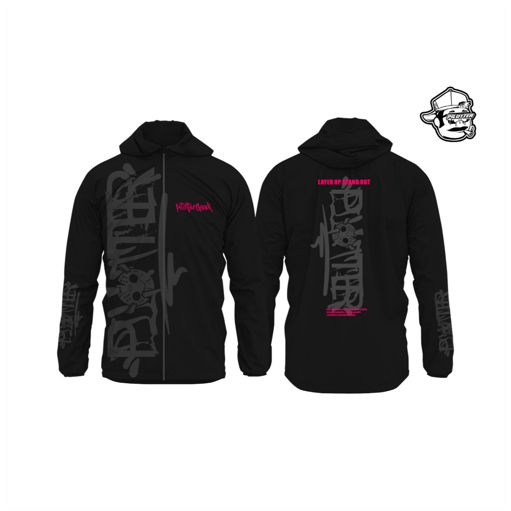 JAKET PARASUT PILOTTER CONFIDENCE ORIGINAL FREE STIKER